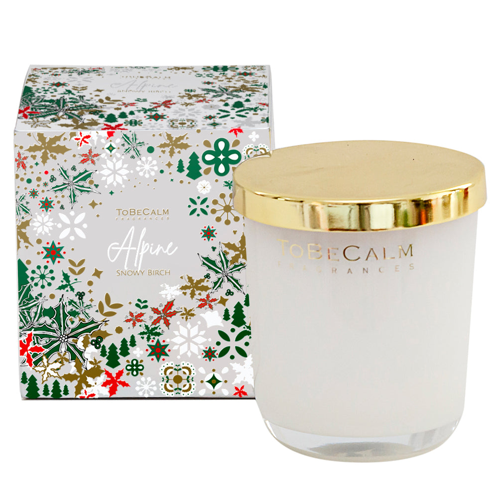 To Be Calm Alpine - Snowy Birch - Medium Candle