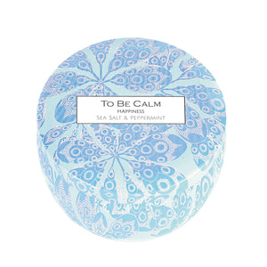 To Be Calm Happiness - Sea Salt & Peppermint Mini Soy Candle